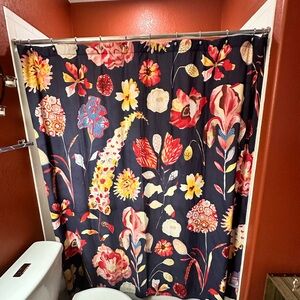 Anthropologie Garden Buzz Shower Curtain